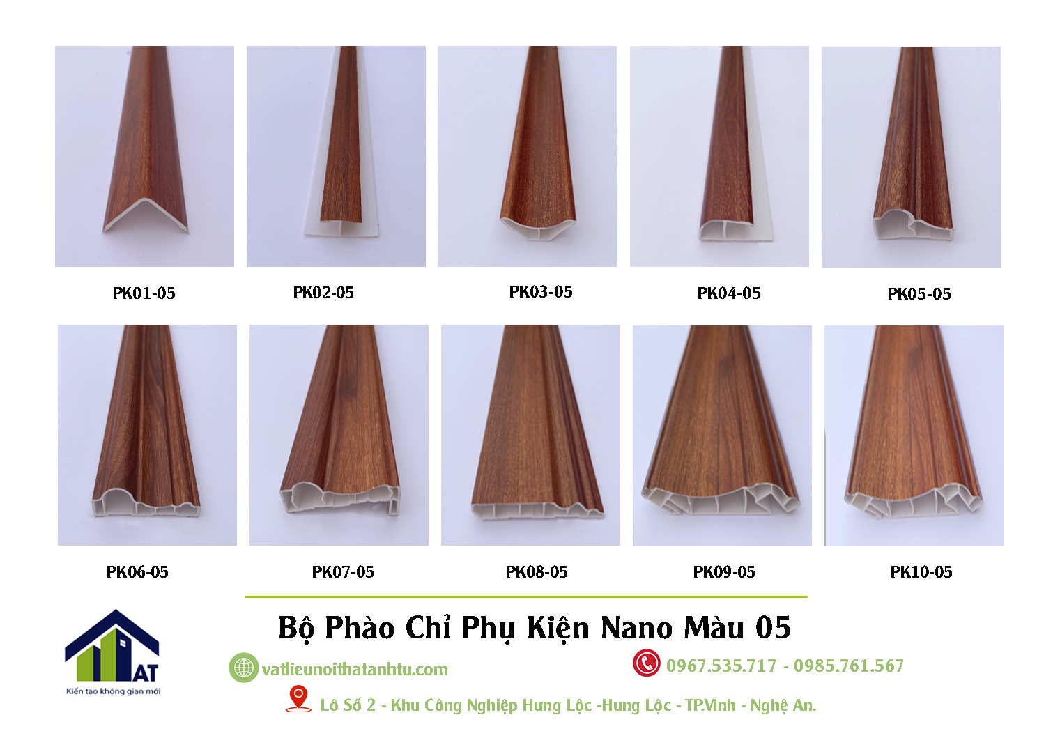 Bộ Phào Chỉ Phụ Kiện Nano Màu 05