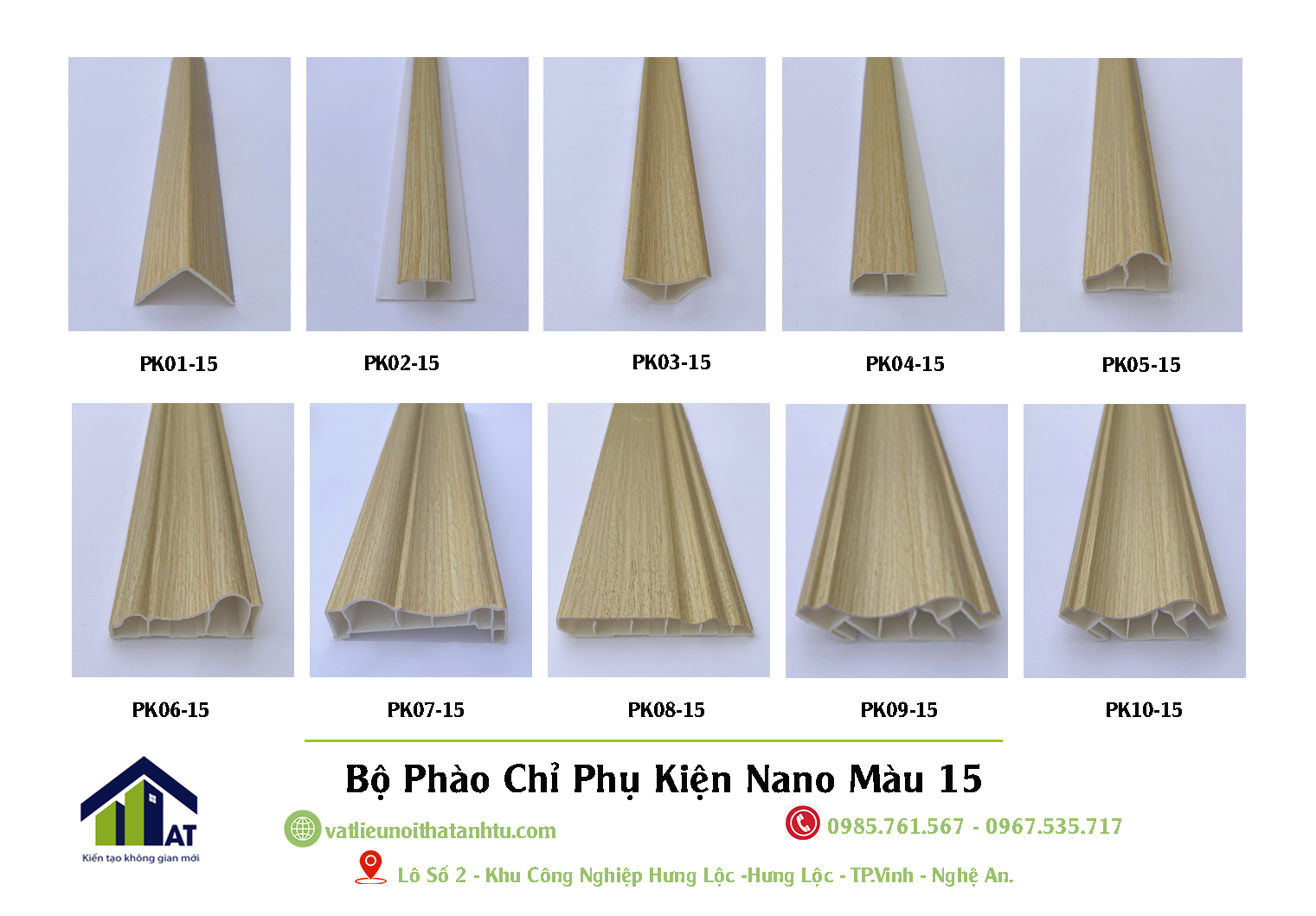 Bộ Phào Chỉ Phụ Kiện Nano Màu 15