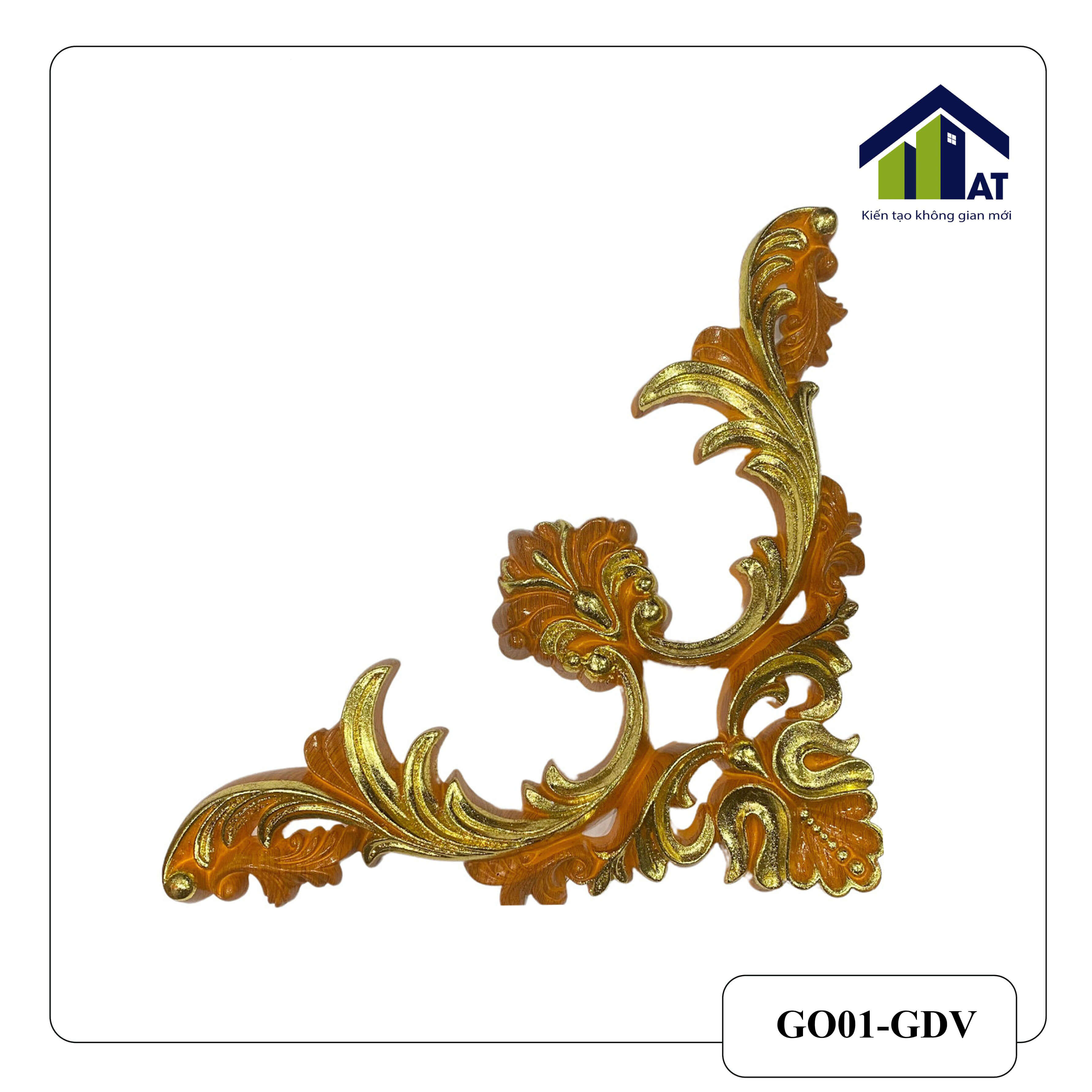 Góc PU Vân Gỗ Dát Vàng GO01-GDV