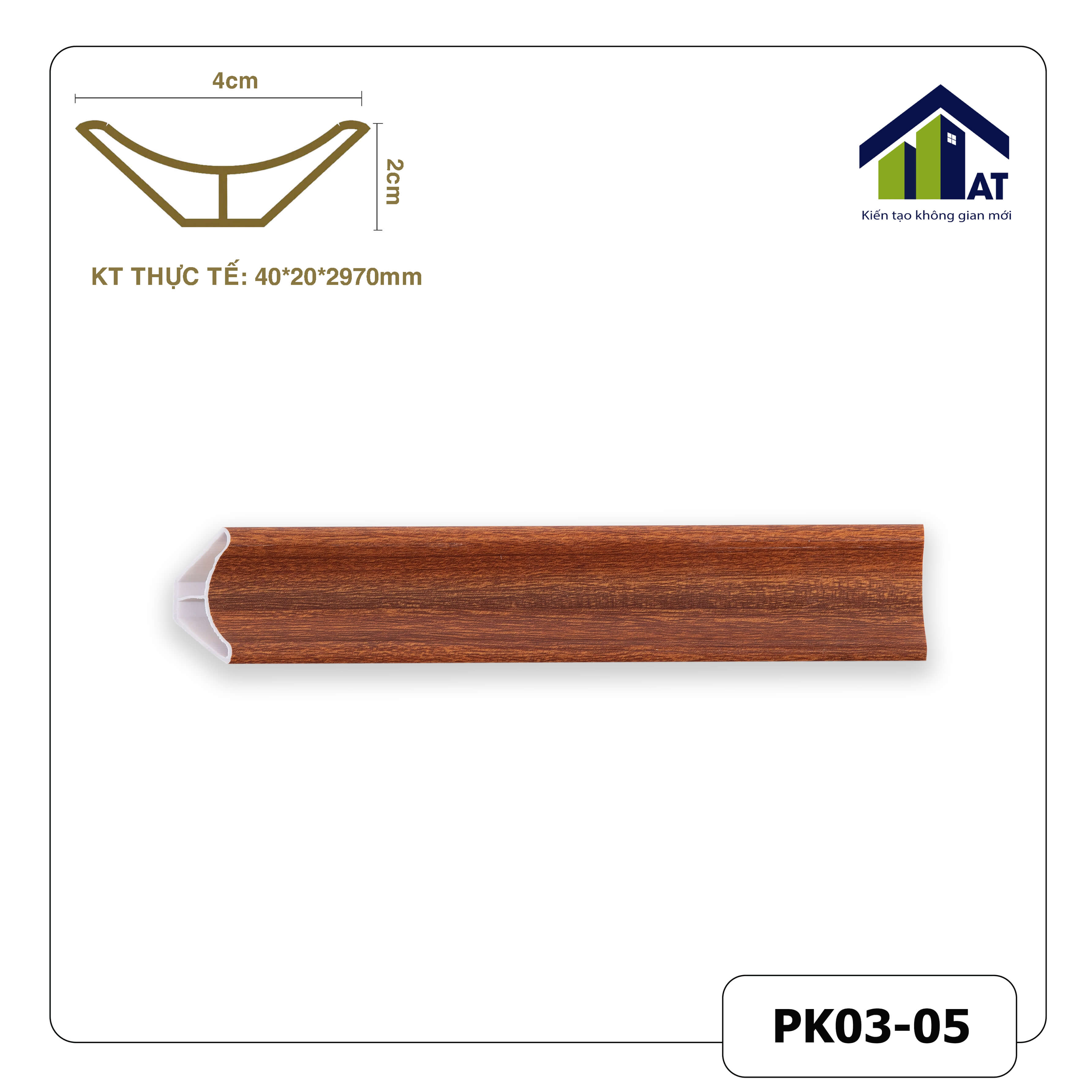 Góc Trong Vân Gỗ Đậm PK03-05
