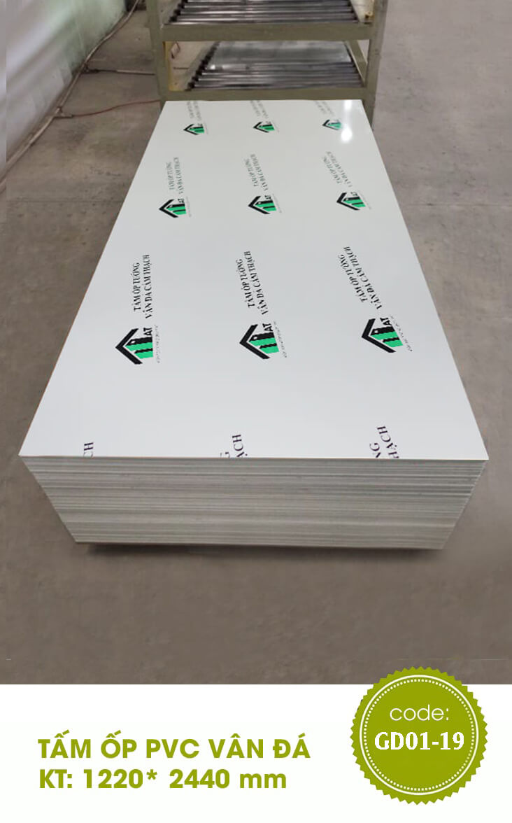 Tấm Vân Đá Trắng Tinh GD01-19
