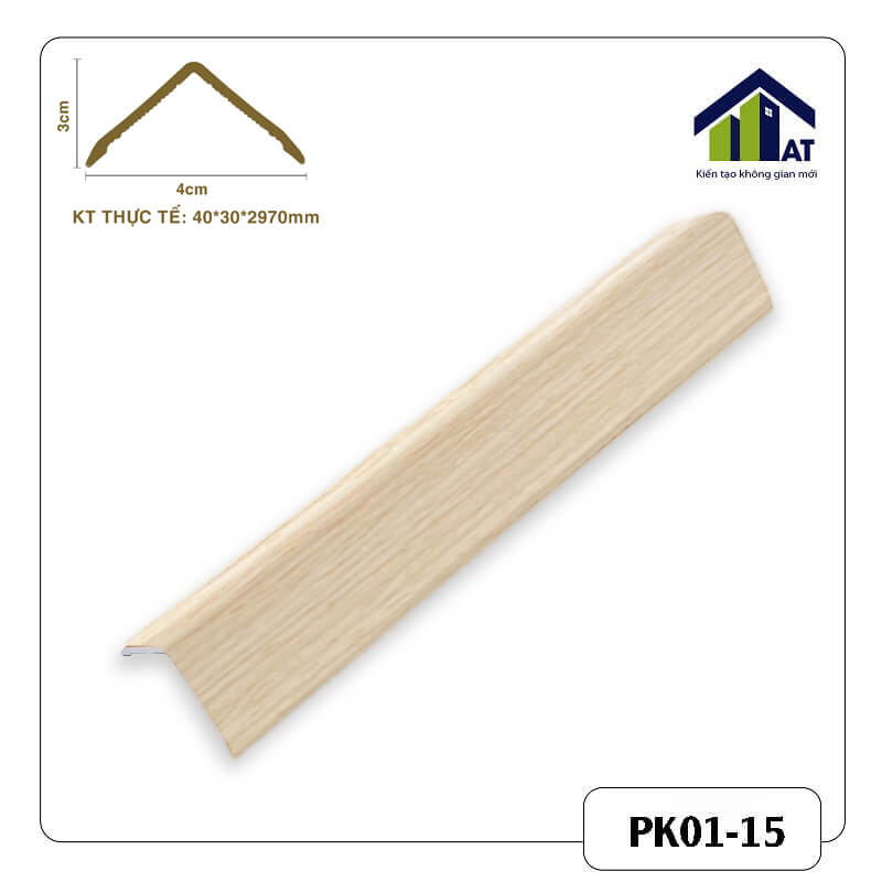 Nẹp V 3cm Nano Vàng Nhạt PK01-15