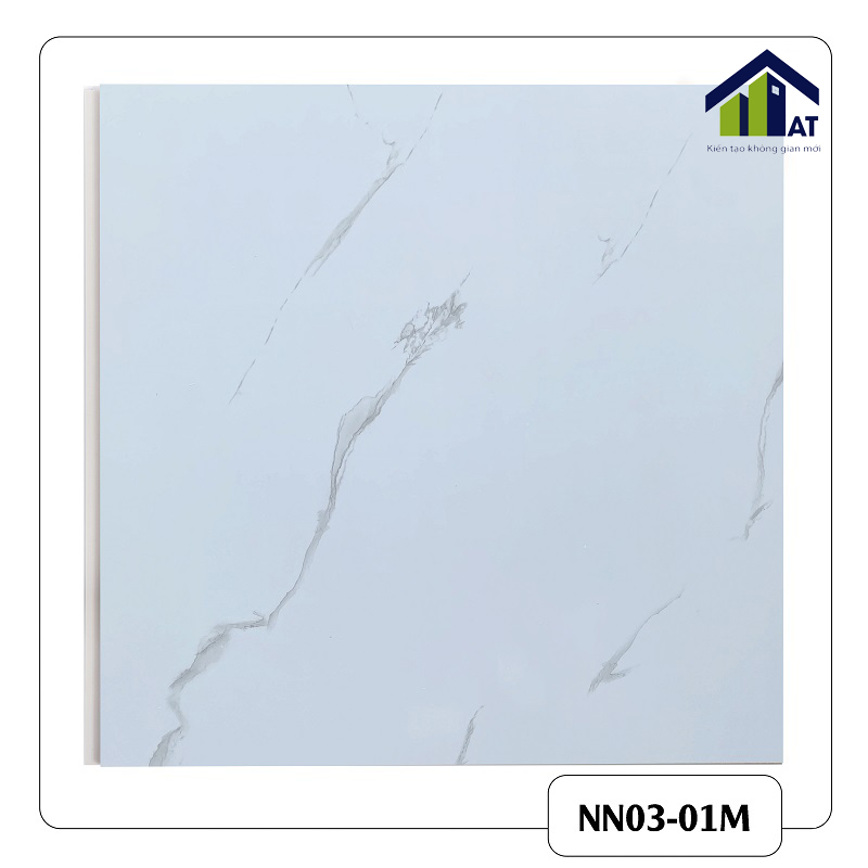 Tấm Ốp Tường Nano Trắng Vệt Đen NN03-01/NN04-