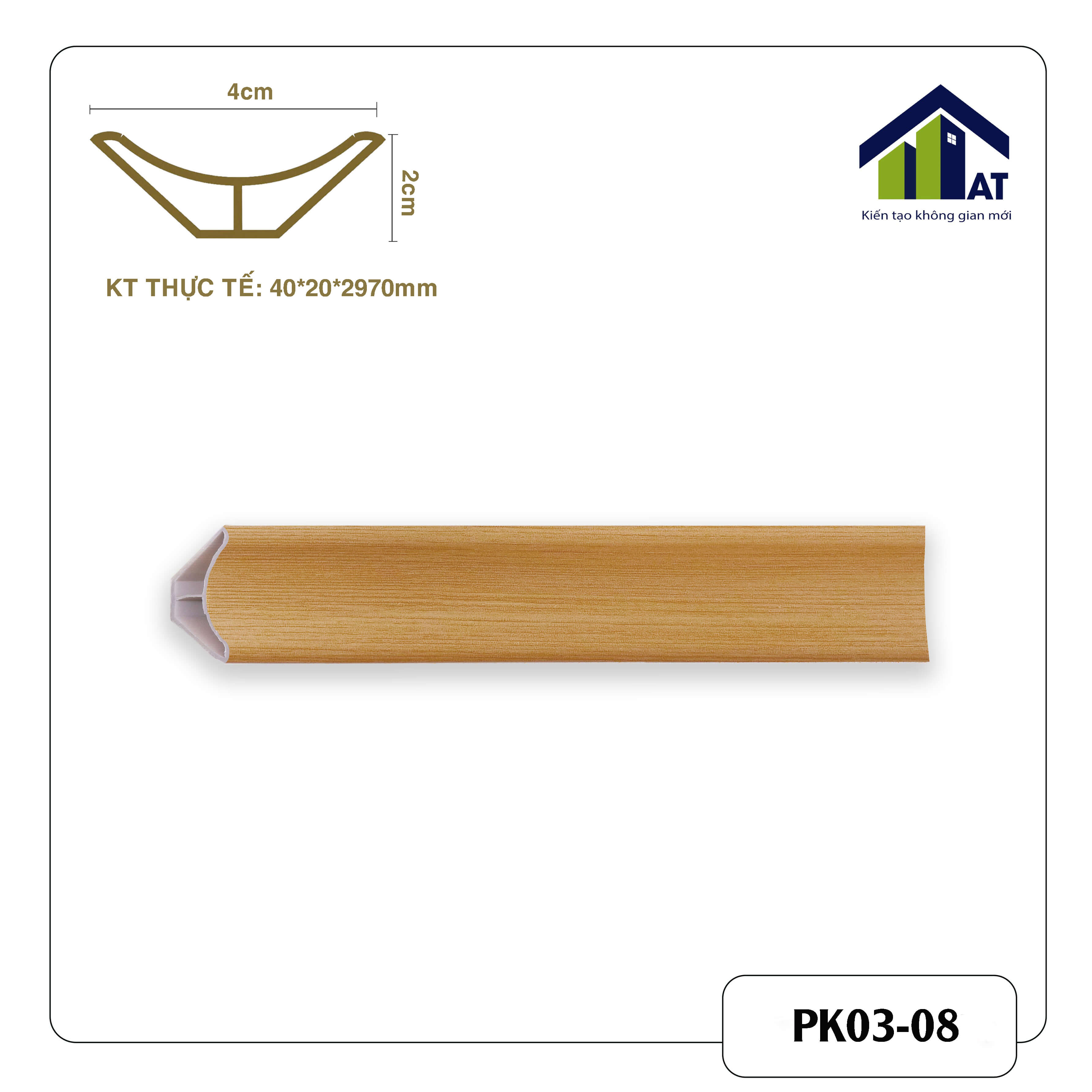 Góc Trong Vân Gỗ Vàng PK03-08