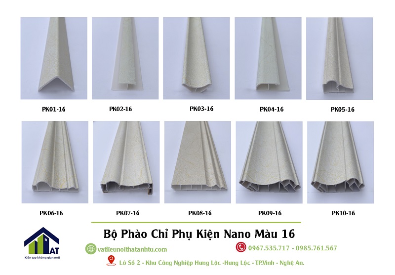 Bộ Phào Chỉ Phụ Kiện Nano Màu 16
